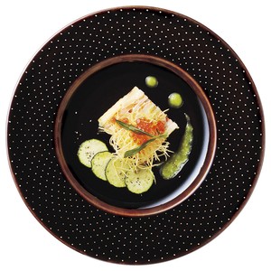 Mino ware Main Plate Dot 27cm Made in Japan
