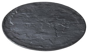 Mino ware Main Plate black 24cm Made in Japan