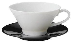 美浓烧 茶杯盘组/杯碟套装 黑色 餐具 日本制造