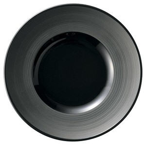 Mino ware Main Plate black 17cm Made in Japan