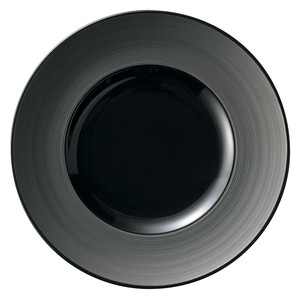 Mino ware Main Plate black 27cm Made in Japan