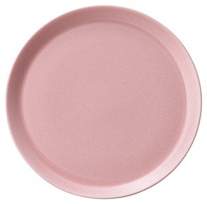 美浓烧 大餐盘/中餐盘 餐具 粉色 21cm 日本制造