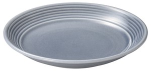 Mino ware Main Plate Gray 25cm Made in Japan