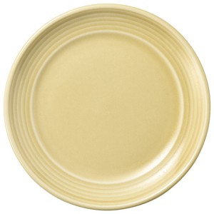 Mino ware Main Plate Yellow 17cm Made in Japan