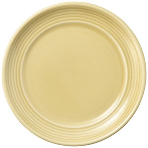 Mino ware Main Plate Yellow 24cm Made in Japan