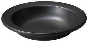 [美濃焼]耐熱鍋 22cmハンバーグプレート（黒）[食器 日本製]