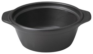 [美濃焼]耐熱鍋 24cm鍋（身）（黒）[食器 日本製]