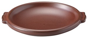 [美濃焼]耐熱鍋 7.0陶板（身）（鉄赤）[食器 日本製]