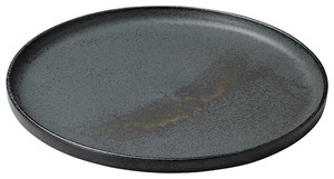 [美濃焼]黒滴 8.5丸浅口切立皿[食器 日本製]