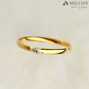 Gold-Based Ring Nickel-Free Rings Jewelry Simple Made in Japan