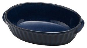 Baking Dish Gathered Blue Pottery