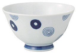 Hasami ware Rice Bowl Porcelain Indigo Made in Japan