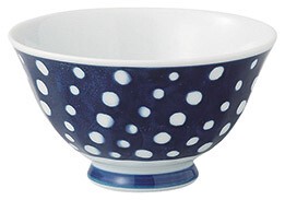 Hasami ware Rice Bowl Porcelain Indigo Made in Japan