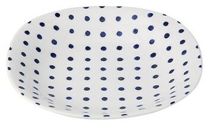 Mino ware Main Plate Porcelain Indigo Made in Japan