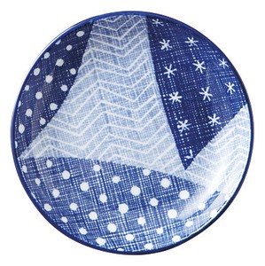 [美濃焼] 古青藍 藍空 10cm丸皿 [食器 日本製]