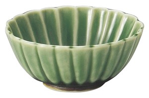 美浓烧 小钵碗 餐具 绿色 7cm 日本制造
