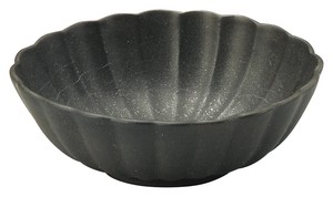 [美濃焼] かすみ 黒 11.5cm楕円小鉢 [食器 日本製]