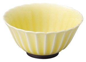 美浓烧 小钵碗 餐具 黄色 12.5cm 日本制造