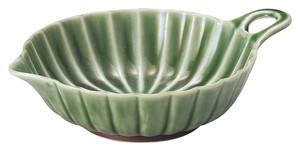 美浓烧 小钵碗 餐具 绿色 13cm 日本制造