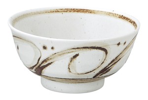 Mino Ware Donburi Bowl Brown Arabesque Donburi Bowl Plates Made in Japan