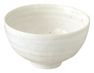 [美濃焼] 白萩 ﾘｯﾌﾟﾙ茶碗 [食器 日本製]