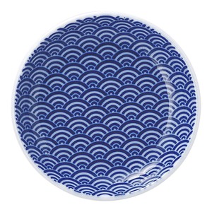 Mino ware Small Plate Seigaiha 13cm Made in Japan