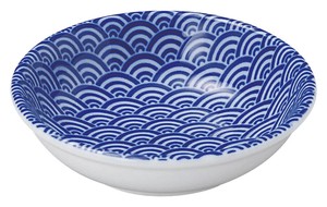 Mino ware Small Plate Seigaiha M Made in Japan