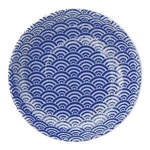 Mino ware Small Plate Seigaiha 10cm Made in Japan