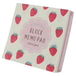 Memo Pad Block Memo Pad Strawberry