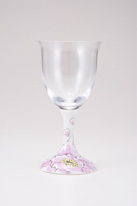 Wine Glass Pink Made in Japan