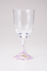 Wine Glass Pink Made in Japan