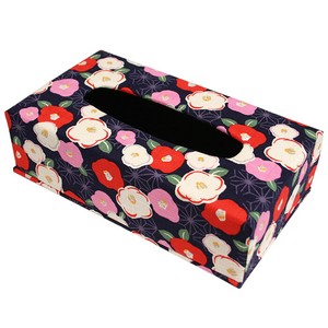 Tissue Box Floral Pattern Navy Series