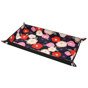 Accessory Case Tray Floral Pattern Navy Series