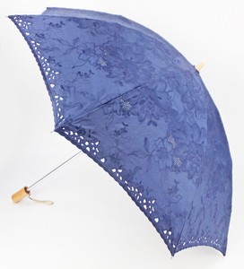 【日本製】純パラソル　折りたたみ傘　6インチエンブロイダリー総刺繍
