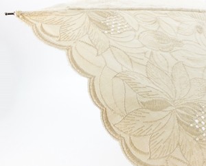 【日本製】純パラソル　折りたたみ傘　4インチエンブロイダリー総刺繍