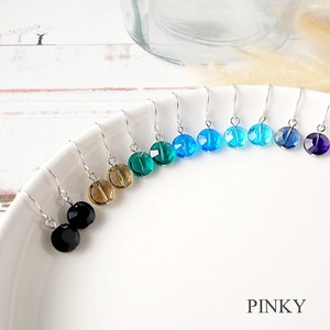 Glass Beads Pierced Earring Minimum Cut Glass 30