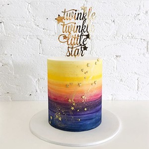 海外デコレーション TwincleStar ケーキトッパー 誕生日 結婚式 デコレーション