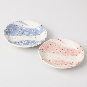 Gift Running Water Mini Dish Plates Mino Ware Made in Japan