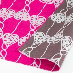 Kimono Bag Brown Pink Reusable Bag Made in Japan