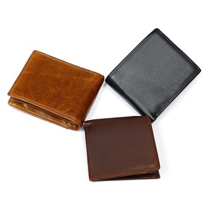 Bifold Wallet Genuine Leather Men's