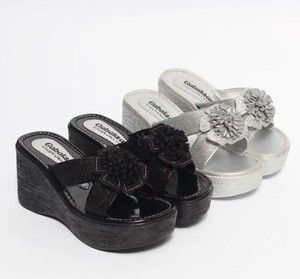 Effect Glitter Corsage Attached Flower Mule 4 30