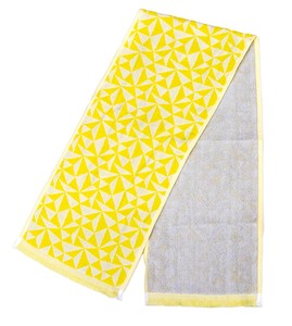Hand Towel Yellow Cool Muffler Towel Made in Japan