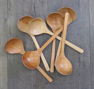 Limited Stock Natural Wood Grain Impression wooden Ladle