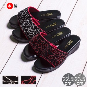 日本製 印伝調 サンダル スリッパ / 靴 レディースシューズ 婦人靴