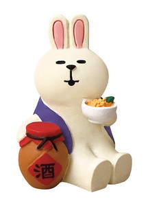 ornament concombre Rabbit with Alcoholic Beverage