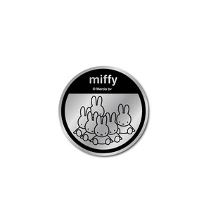 miffy ミッフィー 集合 シルバー 鏡面 キャラクターステッカー 絵本 イラスト かわいい うさぎ MIF011