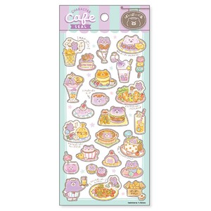 Character Cafe Sticker 80818 Smile Cafe / body size :H175 x W90mm