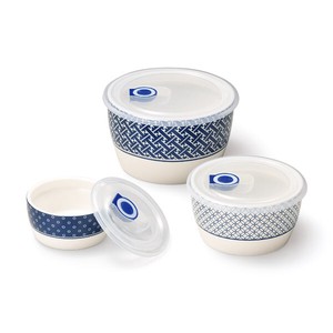 Storage Jar/Bag Tableware Gift Set Japanese Pattern Set of 3