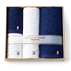 Imabari Towel Towel Gift Set Navy Face 2-pcs pack Made in Japan