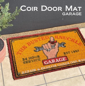 【玄関マット】Coir mat コイヤーマット［GARAGE］＜アメリカン雑貨＞